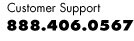 Customer Support 888.406.0567